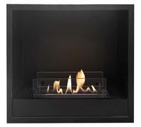 Xaralyn: Chimenea de etanol integrada, modelo M, 2,5 kW de potencia de calefacción, fácil instalación, fuego abierto seguro, quemador de etanol de cerámica