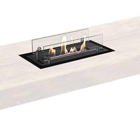 Xaralyn, chimenea de etanol - Quemador de etanol con perfil de instalación - - 2 kW de potencia de calefacción - fácil de instalar - segura - chimenea de instalación - llamas reales