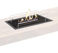 Xaralyn, chimenea de etanol - Quemador de etanol modelo L - con perfil de instalación - color - potencia de 3 kW - fácil de instalar - segura - chimenea de instalación - llamas reales