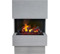 Xaralyn Chimenea de vapor – Nuoro E – Acabado tipo hormigón – Chimenea decorativa con inserto para chimenea – Chimenea eléctrica Opti-Myst – Modelo Cassette 600