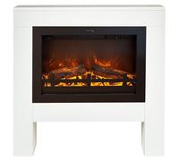XARALYN, chimenea eléctrica de pared, 1800 vatios, 2 niveles de calefacción, efecto de llama realista