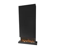 Xaralyn Chimenea eléctrica de pared - Modelo 90XLB - color , estructura de madera - 1400 vatios de potencia de calefacción - con mando a distancia - chimenea eléctrica de 3 lados - chimenea decorativa