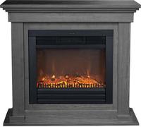 Xaralyn Chimenea eléctrica - Flex ELU-BW - Aspecto de madera - 1400 vatios de potencia de calefacción - con mando a distancia - incluye repisa para chimenea y chimenea empotrada - chimenea decorativa