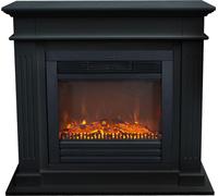 Xaralyn Chimenea eléctrica - Modelo Elda ELU-MDB - color - con estructura de madera - potencia de 1400 vatios - con mando a distancia - incluye repisa para chimenea y chimenea de encastre - chimenea d
