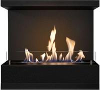 Xaralyn Ethanol-Kamin - Kit de instalación "L Panorama" - Calefacción de 3 kW - Instalación sencilla - Llama abierta y segura - Quemador de etanol de cerámica