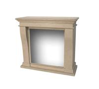 Xaralyn Kretamini Marco De Chimenea De Piedra De Diseno Exclusivo Blanco White Xl