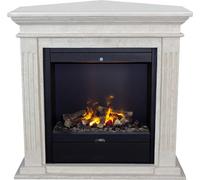 Xaralyn Wasserdampf-Kamin - Cadiz-Corner EAL - piedra natural blanca - 1500 vatios de potencia de calefacción - con mando a distancia - Chimenea eléctrica Opti-Myst - incluye marco para chimenea y chi