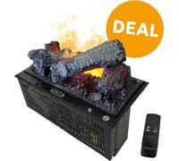 Xaralyn Wasserdampf-Kamin - Cassette Opti-Myst 400 - con juego de troncos - con mando a distancia - Chimenea eléctrica - Chimenea de encastre con vapor - Altura de las llamas ajustable