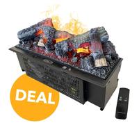 Xaralyn Wasserdampf-Kamin - Cassette Opti-Myst 600 - con juego de troncos - con mando a distancia - Chimenea eléctrica - Chimenea de encastre con vapor - Altura de las llamas ajustable