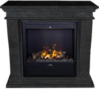 Xaralyn Wasserdampf-Kamin - Kreta Mini EAL-SBU - , piedra natural - Calefacción de 1500 vatios - Con mando a distancia - Chimenea eléctrica Opti-Myst - Incluye marco para chimenea y chimenea de encast