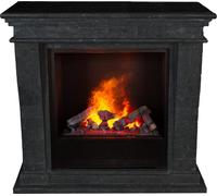 Xaralyn Wasserdampf-Kamin - Kreta-Mini EC6-SBU - , piedra natural - con mando a distancia - Chimenea eléctrica Opti-Myst - Incluye marco para chimenea y chimenea de encastre - Chimenea decorativa