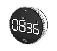 Xavax Temporizador digital con imán para horno, deporte o escritorio, temporizador de huevos magnético con batería para una cocina inteligente, temporizador digital de cocina como despertador de corta