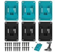 XCDMJ 6 soportes de pared para herramientas Makita 18 V, herramientas eléctricas con 24 tornillos, portaherramientas para la pared para taller, garaje, máquina de uso