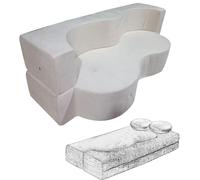 XDCXYD Sofá Cama De Tela con Compresión Al Vacío De Doble Propósito Utilizado como Sofá/Cama(Blanco,100 * 200cm)
