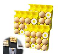 XDGJTBFMY Imán para nevera con forma de huevo en 3D, bonito imán para nevera con forma de huevo de simulación, regalo de alivio del estrés, huevos magnéticos para notas y fotos (amarillo, 3 unidades)