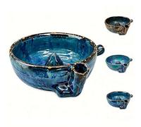 XDGJTBFMY Lavador de bayas autogiratorio, limpiador hecho a mano, multiusos para lavar frutas con colador y colador, para fresas, arándanos, uvas, tomates cherry (azul)
