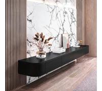 XDXINY Armario colgante de TV de madera maciza, para sala de estar, hogar, mesa de café, mueble de TV, 140, 160, 180, 200, 220, 240 cm, varias tallas disponibles (negro, 160 x 20 x 24 cm)