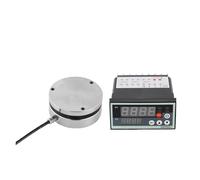 XEOWHUPG Medidor de Pantalla Digital con Sensor Redondo de Peso de Fuerza de medición de celda de Carga de presión 5t(0-500kg)