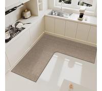XFLHXY Tapete de Cocina Esquinero, 1 Pieza en Forma de L, Superabsorbente, Antideslizante(Color13,120 * 120 * 45cm)