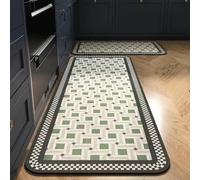 XFLHXY Tapetes de Cocina Antifatiga para Suelo, Suaves, Antideslizantes, Impermeables, de Diatomeas, 2 Unidades, para Oficina, Fregadero y Lavandería(Color8,40 * 60cm+40 * 120cm)
