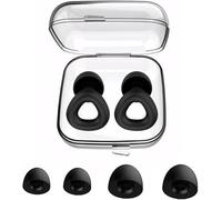 XFSRG Tapones para los oídos de silicona reutilizables reducción de ruido alta fidelidad protección auditiva set de 3 pares cómodo y seguro ideal para dormir conciertos viajes y trabajo(White)