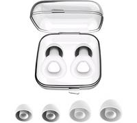 XFSRG Tapones para los oídos de silicona reutilizables reducción de ruido alta fidelidad protección auditiva set de 3 pares cómodo y seguro ideal para dormir conciertos viajes y trabajo(White)