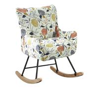 XGANGM Fundas Sillas Mecedora con Brazos Elastica Fundas Sillón Relax Fundas Silla de Lactancia Escandinavo Sillón Mecedora Cubiertas Protectoras para Salón Dormitorio Balcón Sala,#8,2PCS