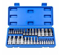 Xgdsnly 32 Piezas Juego Dados Hexagonales con Estuche omados Set Llaves Cubo Puntas Acero Juego Llaves