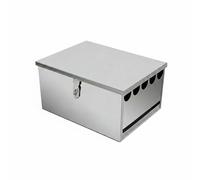 Xgdsnly Baúl de Cuchillos de Acero Inoxidable Uso Comercial Ahorra Espacio para Comedores, Escuelas, Cinco Compartimentos Con Tapa