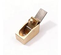 Xgdsnly Cepillo Latón con Suela Curva Pequeño Cepillo Luthier Resistente Cepilladora Mano para Luthiers, Carpintería Fina, 原色, 4号（刀刃12mm）