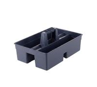 Xgdsnly Cubo Organizador Doble Compartimento Ergonómico Cubo Plástico con Dos Compartimentos Portátil Cesta Limpieza con Asa para Limpiadores, Hogar
