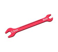 Xgdsnly Llave de Doble Extremo, Herramienta de Reparación Ligera de Aleación de Aluminio para Miniatura, útil para Ajustar Las Barras de Dirección, Rojo