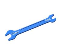 Xgdsnly Llave de Doble Extremo, Herramienta de Reparación Ligera de Aleación de Aluminio para Miniatura, útil para Ajustar Las Barras de Dirección, Azul