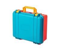 Xgdsnly Maletín Rígido Plástico Compacto Maletín Transporte Vacío Resistente Caja Plástico para Taller, Hogar, Estudio, Azul, Rojo, Caja De Protección