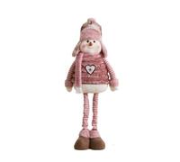 Xgdsnly Muñeco Nieve con Patas Exnsibles Altura Ajustable Figura Naviña lescópica la Autónomo Estatuilla Naviña para, L, Sombrero Redondo