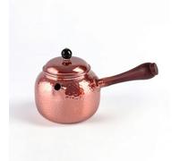 Xgdsnly Tetera Cobre Resistente Al Óxido Tetera con Tapa Tradicional Hervidor para Aficionados Al Té, Cocina, Oficina, Tetera De Cobre Con Mango Lateral