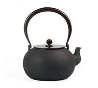 Xgdsnly Tetera Hierro Fundido con Tapa Tradicional Tetera Hierro Fundido Rústica Vajilla para Cocina, Tetera De Hierro Fundido Lisa De Fundición Fina