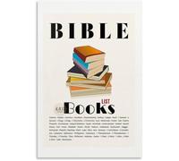 XGINERFEX Books of The Bible Reference Poster Complete Testament List Christian Education Chart for Prayer Room Home Church(Unframed,12x18inch(30x45cm))