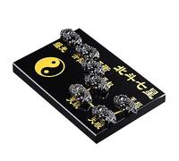 XGINERFEX Chinese Obsidian Seven-Star Array Crystal Ball/Pi Xiu Wealth Porsperity Statue,Attract and Luck Ball Best Decoration for Office Or Home,B Gemstone Stone