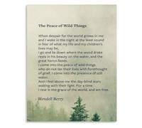 XGINERFEX Wild And Still Waters Wall-Art Print Nature Calm Canvas Decor for Living Room Bedroom Home(Framed,08x12inch(20x30cm))