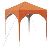 Xhnifbn Carpa plegable para fiestas, 194 x 194 x 245 cm, color naranja | Cenador plegable de tela Oxford de altura ajustable para jardín y patio, montaje rápido con bolsa de transporte.