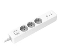 Xiaomi Regleta con interruptor 20W Power Strip (2C1A) – 3 tomas, 2 USB-C, 1 USB-A, 1,4 m, blanca