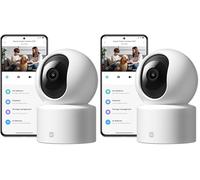 XIAOMI C201 Camara Vigilancia WiFi Interior, 1080P HD 360° Camara Vigilancia, Detección de Personas y Mascotas, Seguimiento Dinámico, Audio Bidireccional, Control Remoto, Compatible con Alexa y Google