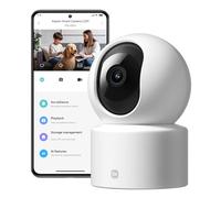 XIAOMI C201 Camara Vigilancia WiFi Interior, 1080P HD 360° Camara Vigilancia, Detección de Personas y Mascotas, Seguimiento Dinámico, Audio Bidireccional, Control Remoto, Compatible con Alexa y Google