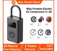 Xiaomi Mijia portátil Electric Compresor de aire 2/2D, bomba de aire 2, inflador inteligente de detección de presión de neumáticos digitales, adecuado para automóviles, fútbol, scooters, bicicletas