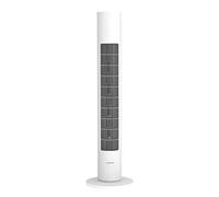 XIAOMI Smart Tower Fan - Ventilador de pie, Brisa Suave y refrescante, Rejilla Fina para la Seguridad de los niños, Brisa para Toda la Sala, Control por Voz, Blanco (Versión ES + 3 años de garantía)