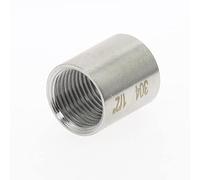 XIBIO Acero Inoxidable 304, 1/8 ", 1/4", 1/2 ", 3/8", 3/4 ", 1", 1-1/4 ", 1-1/2", Accesorios de tubería roscada BSP Hembra, Adaptador de Conector de Agua y Gas, empalmador (Size : 1-1/4")