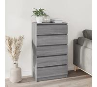 Xichuzi Cajonera de Madera contrachapada Gris Sonoma 60x36x103 cm, Comoda Dormitorio, Muebles Dormitorio, Cajonera para Armario, Gavetero Dormitorio, Cómodas Y Cajoneras - 823022