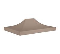Xichuzi Techo de Carpa para Celebraciones, Techo Pergola, Toldo Pergola Recambio, Lona para Pergola, Toldos para Carpas, Repuestos De Carpas, Cubierta De Repuesto, Gris Taupe 4x3 m 270 g/m²
