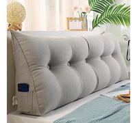 XIEMINLE - Almohada lumbar triangular para cabecero de ventana arqueada Tatami para sofá, almohada de respaldo para lectura y soporte para la espalda en el dormitorio, almohada de lectura y descanso